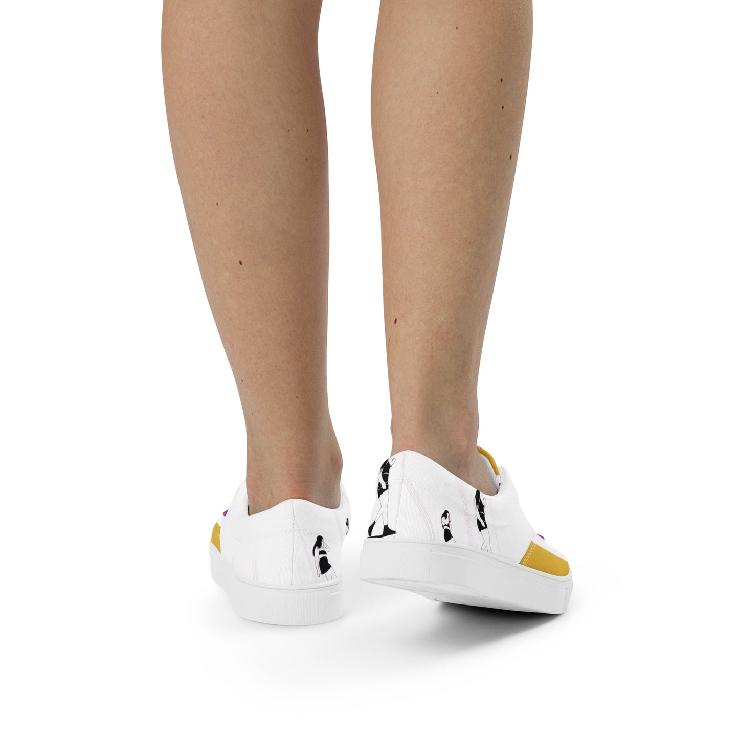 "Walk with Confidence" Women's Lace-Up Canvas Shoes - Comfortable & Stylish Canvas Sneakers