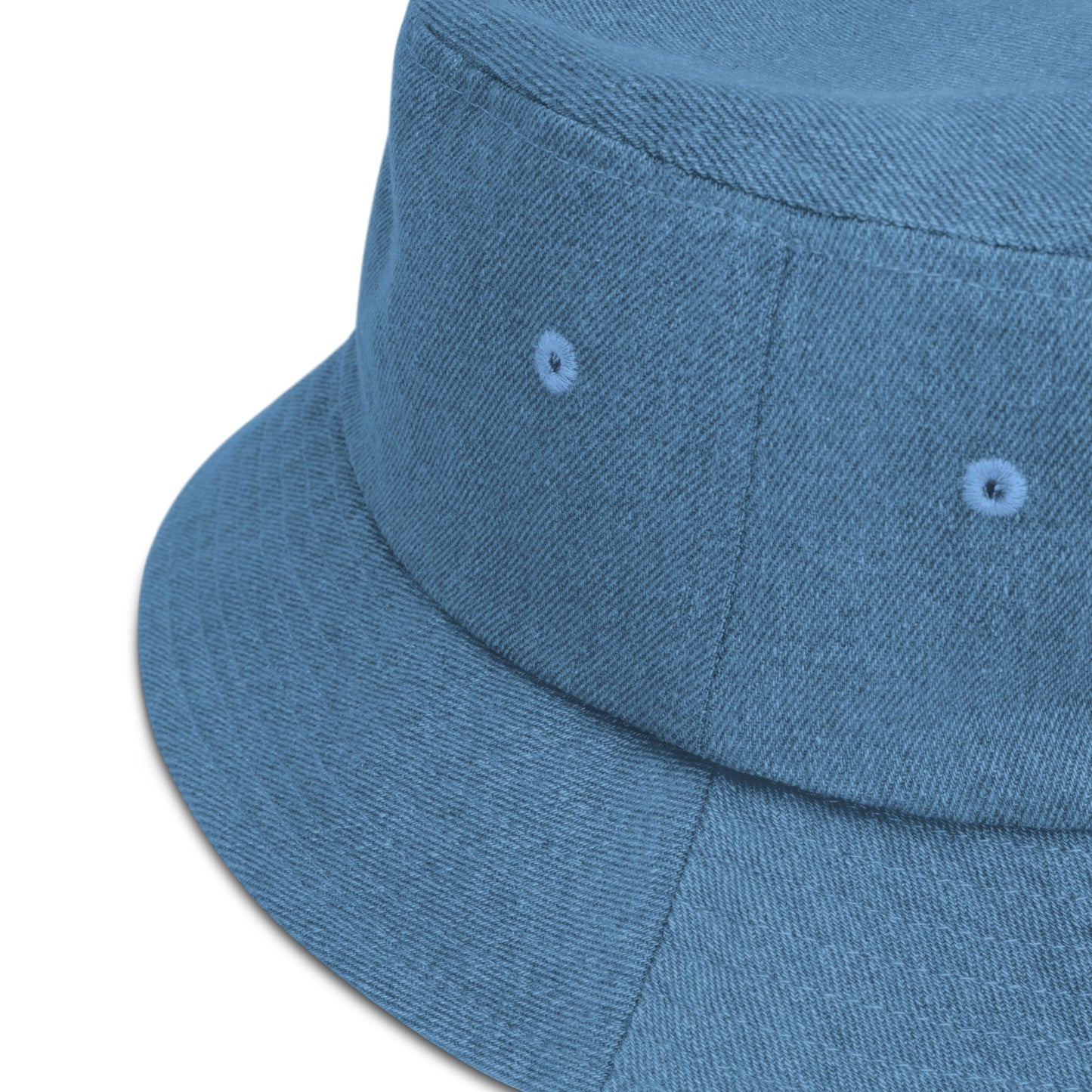 "Life is Full of Lemons" Denim Bucket Hat - Fun & Quirky Embroidered Hat