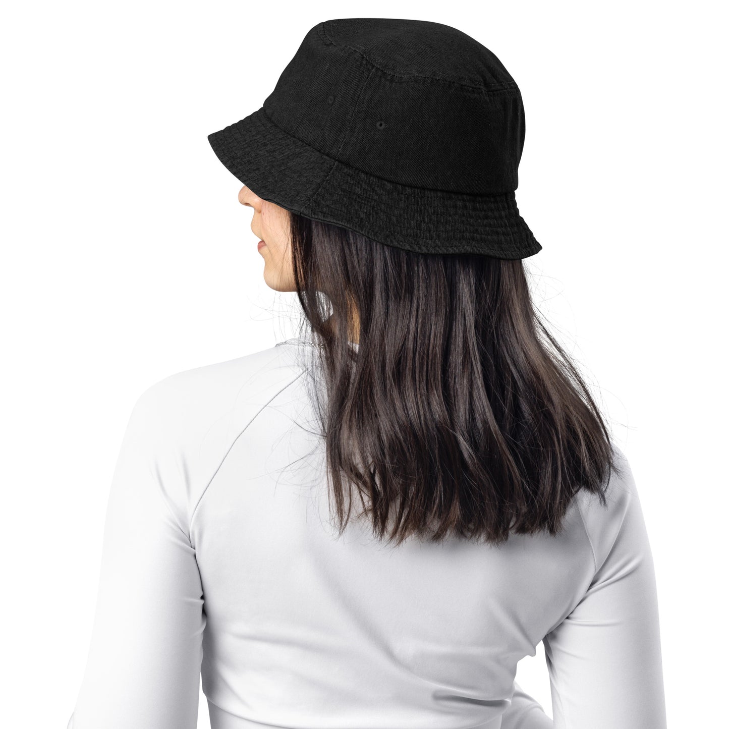 "Life is Full of Lemons" Denim Bucket Hat - Fun & Quirky Embroidered Hat