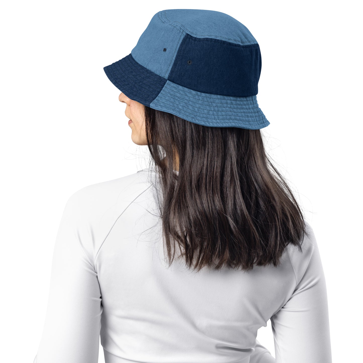 "Life is Full of Lemons" Denim Bucket Hat - Fun & Quirky Embroidered Hat