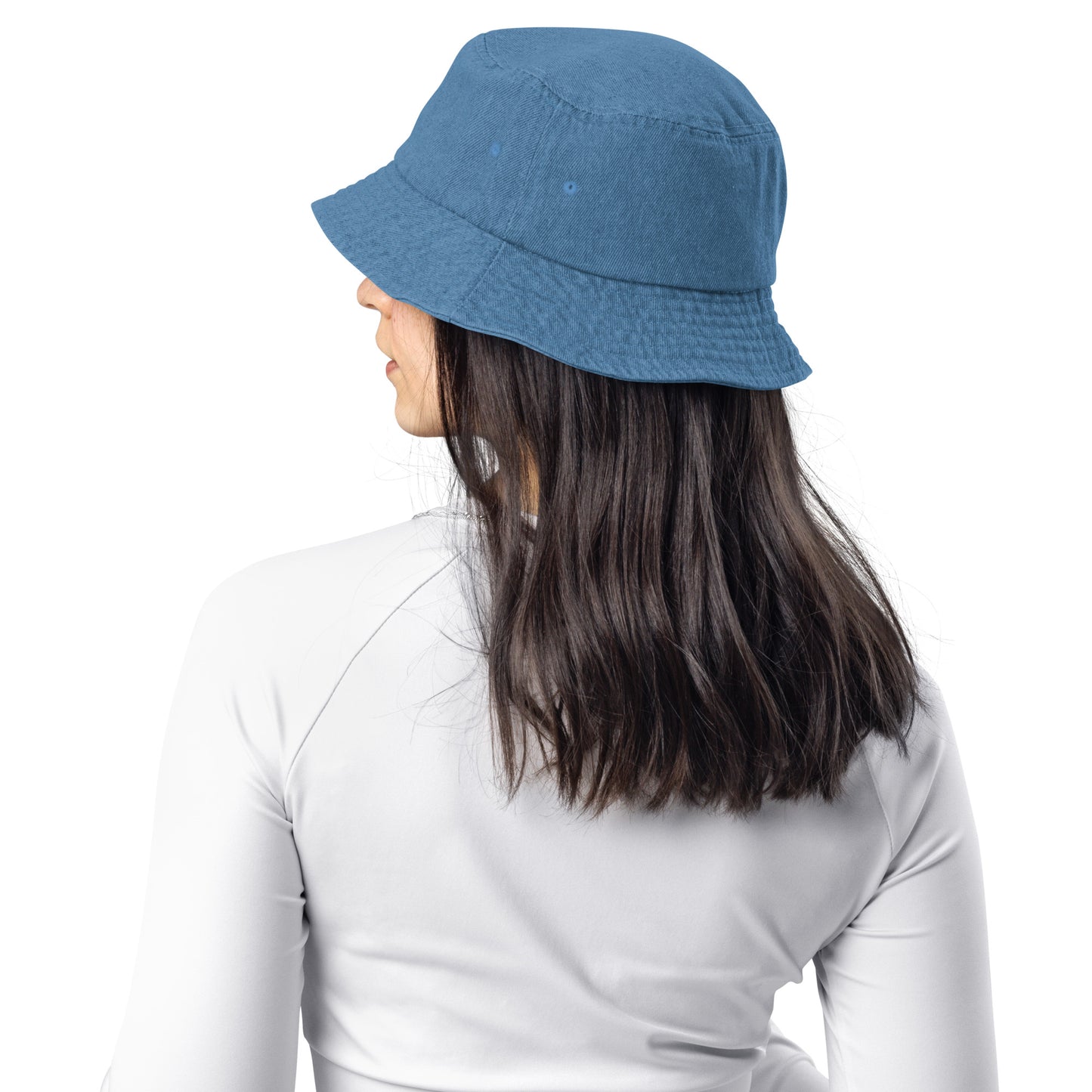 "Life is Full of Lemons" Denim Bucket Hat - Fun & Quirky Embroidered Hat