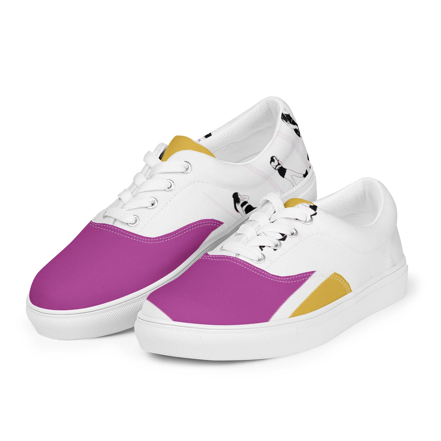 "Walk with Confidence" Women's Lace-Up Canvas Shoes - Comfortable & Stylish Canvas Sneakers